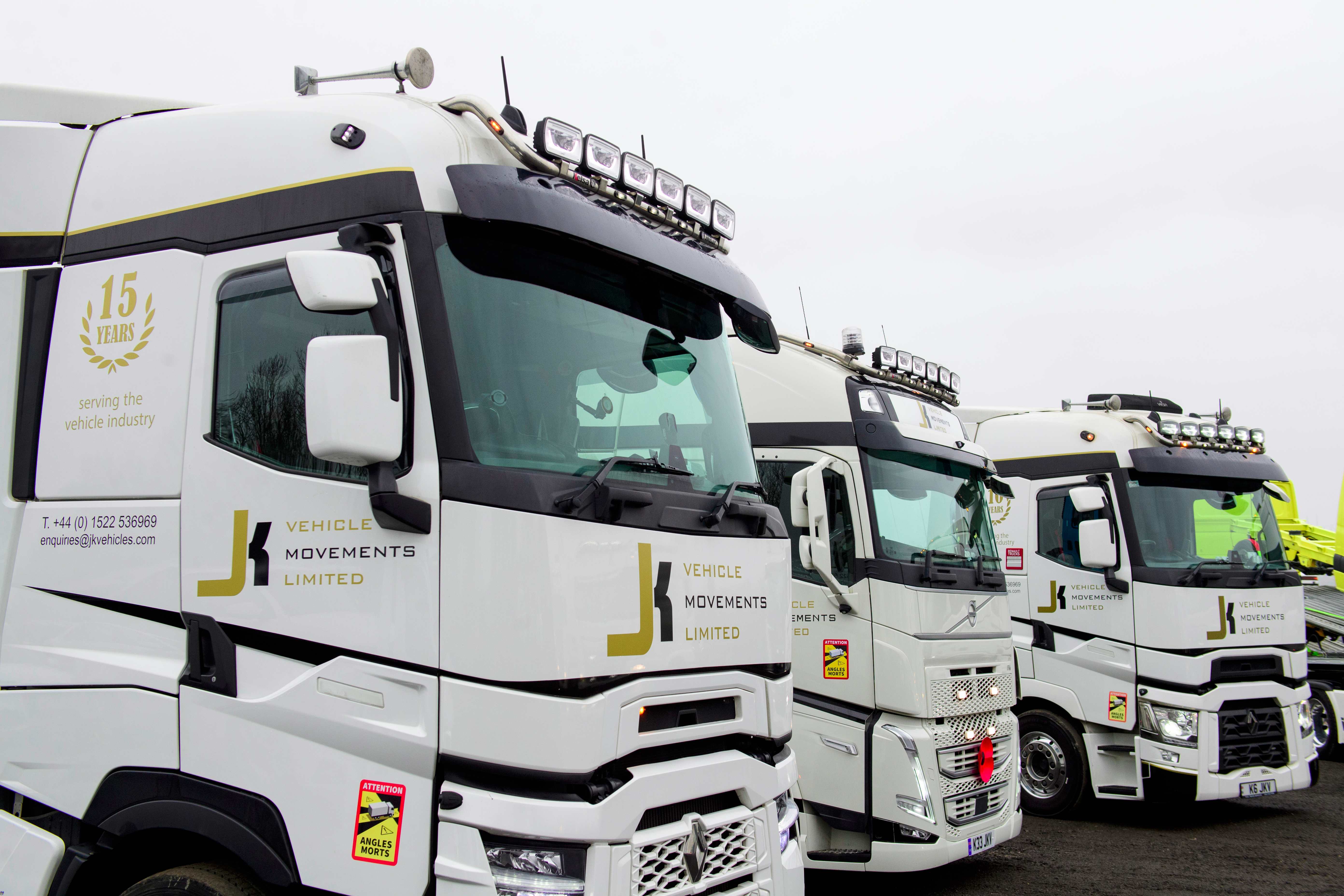 JK Vehicle Movements professional fleet lineup
