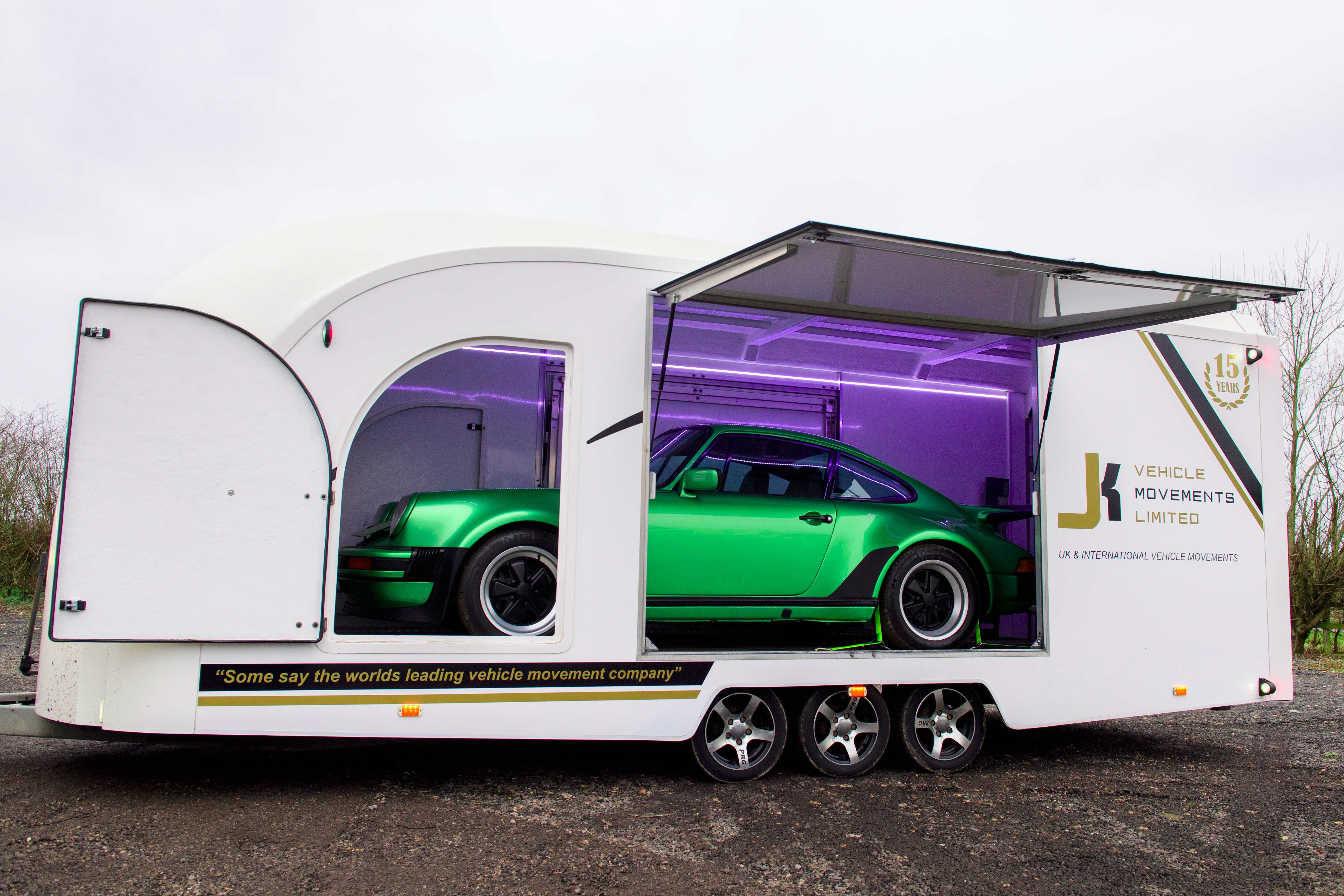JK Vehicle Movements enclosed luxury car transportation